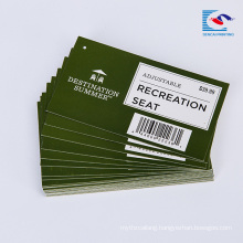 Wholesale custom full color printed supermarket sale clothes tags